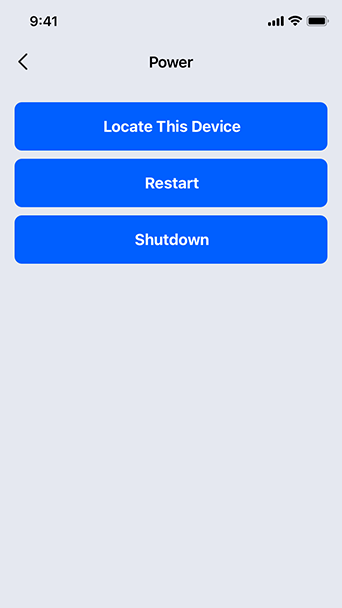 Shutdown/restart remotely